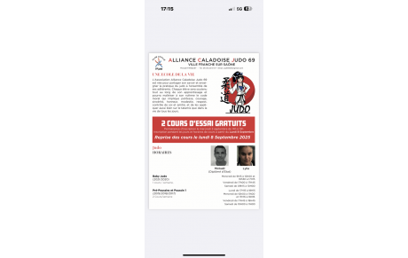 Reprise des cours pour la saison 2025/2026